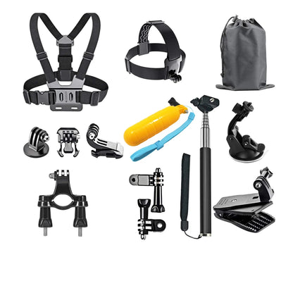 Accesorios para cámara de acción GoPro Hero 9, 8, 7, 5 y 4, mochila DJI Osmo Action, ventosa para montura de cristal, funda 4K y casco.