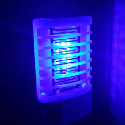 Mini lámpara eléctrica antimosquitos, repelente de plagas, trampa LED, luz ultravioleta, para el hogar ecológico.