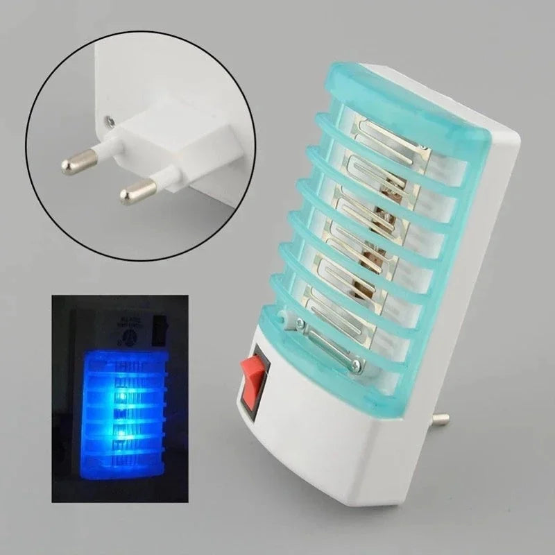 Mini lámpara eléctrica antimosquitos, repelente de plagas, trampa LED, luz ultravioleta, para el hogar ecológico.