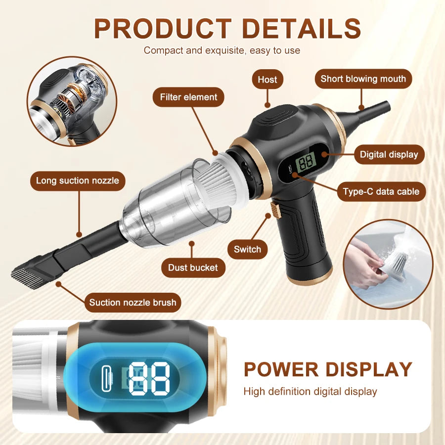 Cordless Car Handheld Vacuum Cleaner