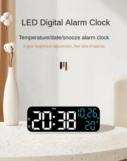 Reloj despertador digital Xiaomi Youpin con temperatura, fecha, semana, modo nocturno, reloj de mesa, 12/24 h, despertador electrónico LED de escritorio