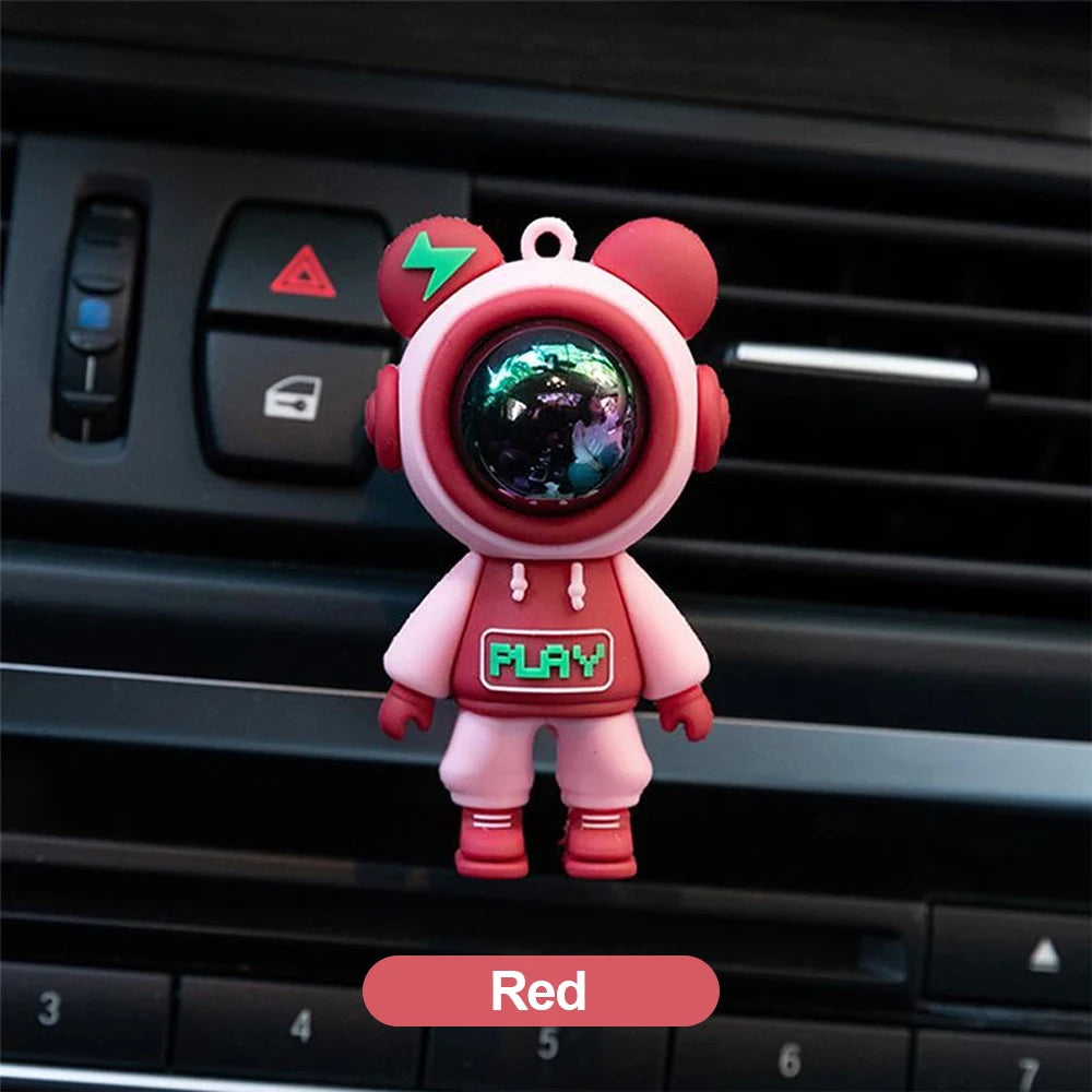 Ambientador con forma de astronauta para coche, aromaterapia, decoración interior, para salida de aire acondicionado
