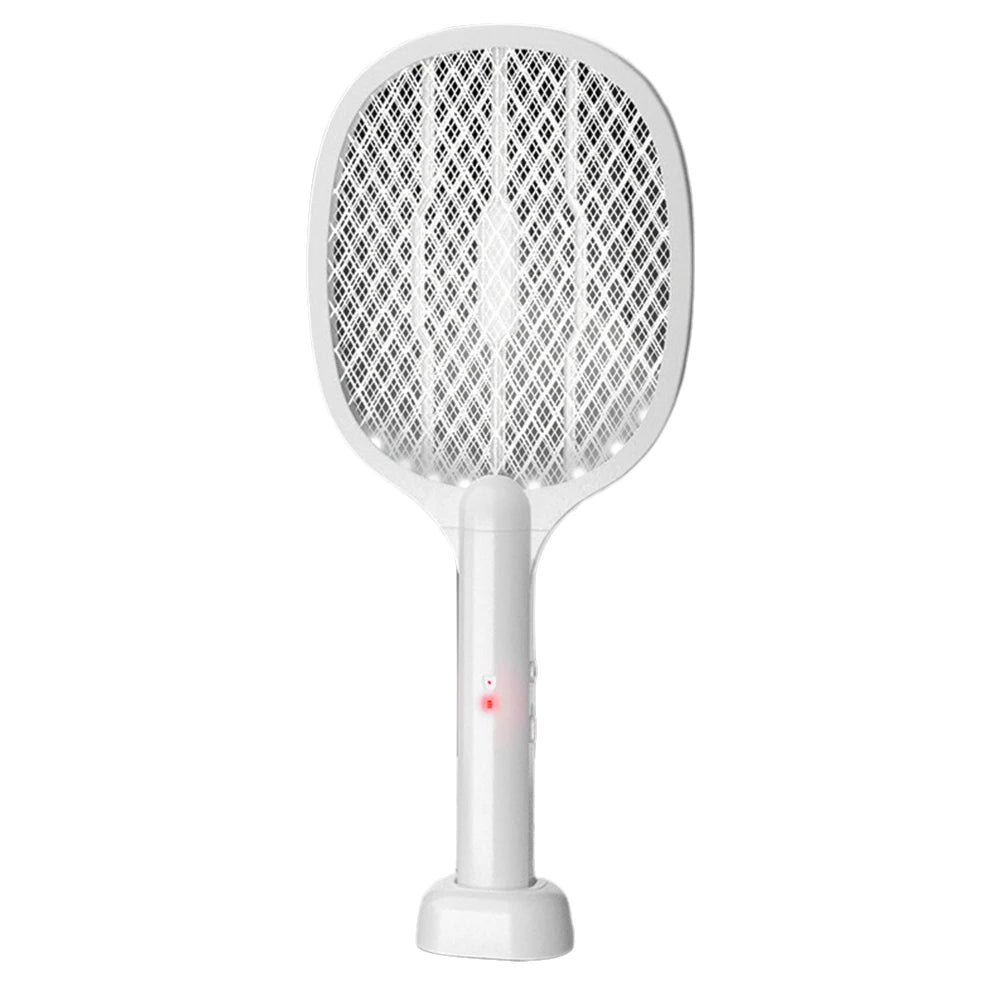 Matamoscas eléctrico de mano de 3000 V, 2 en 1, con lámpara antimosquitos recargable por USB, control de plagas.