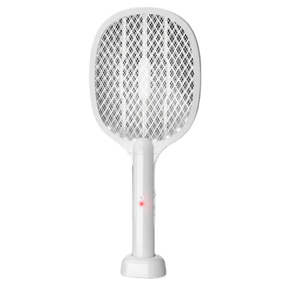 Matamoscas eléctrico de mano de 3000 V, 2 en 1, con lámpara antimosquitos recargable por USB, control de plagas.