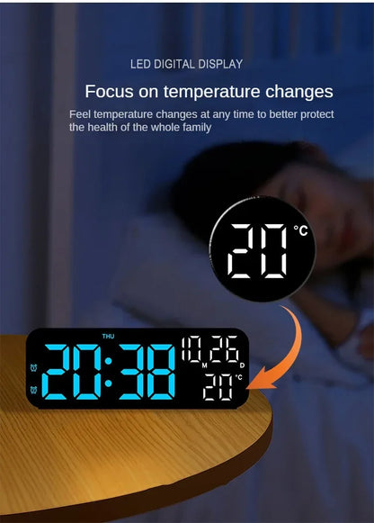 Reloj despertador digital Xiaomi Youpin con temperatura, fecha, semana, modo nocturno, reloj de mesa, 12/24 h, despertador electrónico LED de escritorio
