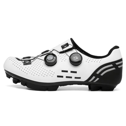 Zapatillas de ciclismo de montaña 2023 con calas para hombre y mujer, de carbono, deportivas, de velocidad, planas, SPD, para ciclismo de carretera