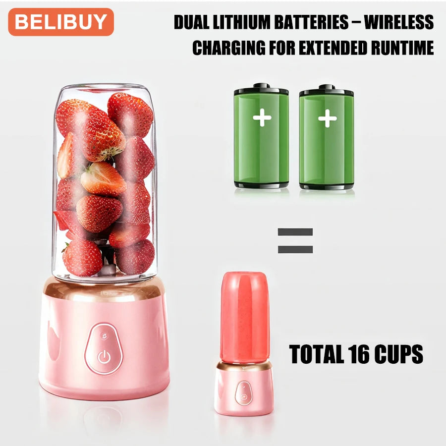 Portable 6-Blade Mini Blender