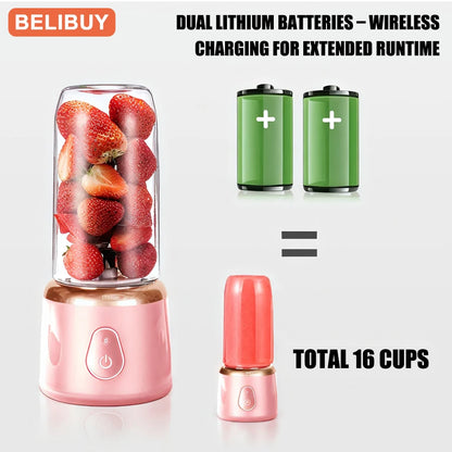 Portable 6-Blade Mini Blender
