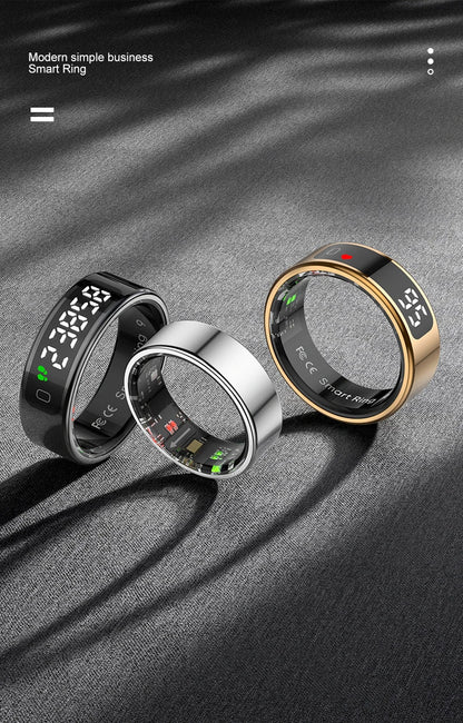Anillo inteligente Xiaomi R12 con pantalla táctil, resistente al agua hasta 5 ATM, Bluetooth, control de gestos, carga inalámbrica, deportivo