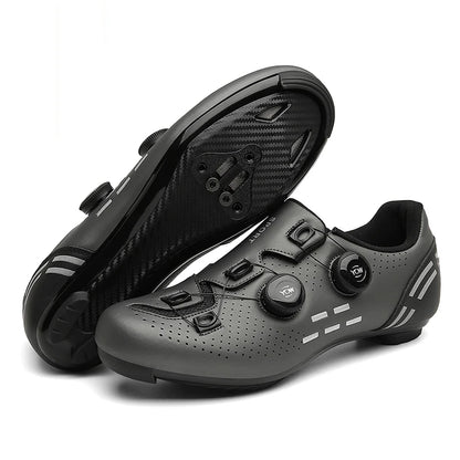 Zapatillas de ciclismo de montaña 2023 con calas para hombre y mujer, de carbono, deportivas, de velocidad, planas, SPD, para ciclismo de carretera