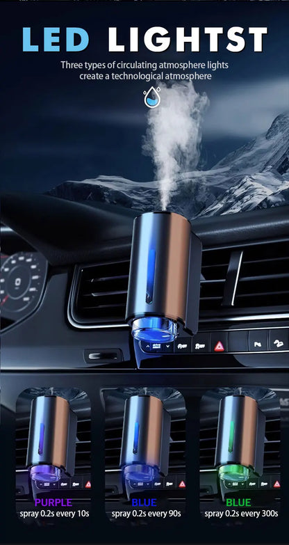 Difusor de aire eléctrico para coche, humidificador de aromaterapia para ventilación de coche, ambientador para eliminar olores, accesorios para coche.