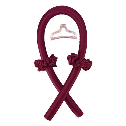 Heatless Curling Rod Satin Silk Sleeping Cap Set Headwrap Natural Curly Hair Long Hair Care Wave Sleeping Curling Styling Tool Selectia