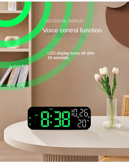 Reloj despertador digital Xiaomi Youpin con temperatura, fecha, semana, modo nocturno, reloj de mesa, 12/24 h, despertador electrónico LED de escritorio