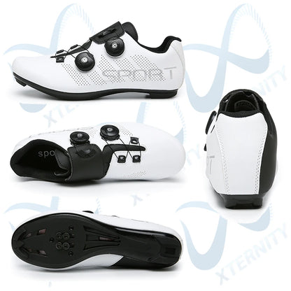 Zapatillas de ciclismo ultraligeras con autobloqueo para hombre, calzado deportivo unisex con calas SPD, para carreras y ciclismo de montaña