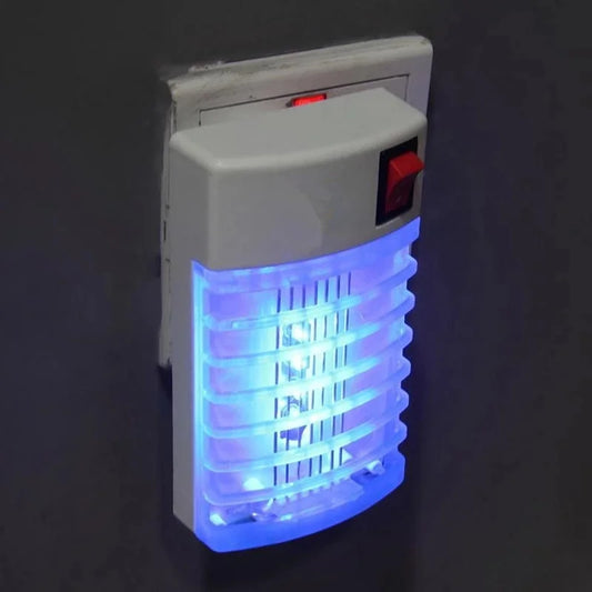 Mini lámpara eléctrica antimosquitos, repelente de plagas, trampa LED, luz ultravioleta, para el hogar ecológico.
