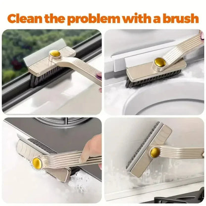 Cepillo multiusos para limpiar azulejos, con cerdas duras y rotación de 360°, ideal para suelos y paredes de baño y cocina.