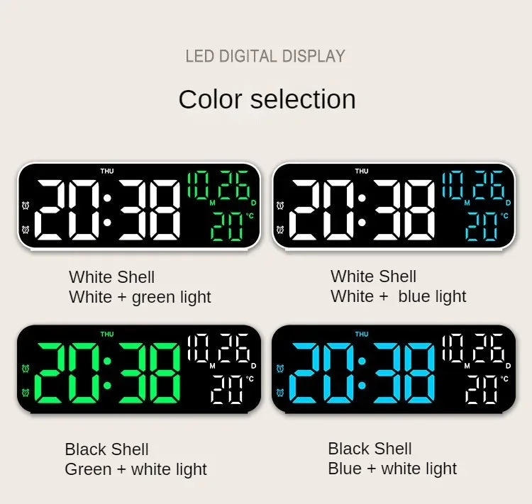 Reloj despertador digital Xiaomi Youpin con temperatura, fecha, semana, modo nocturno, reloj de mesa, 12/24 h, despertador electrónico LED de escritorio
