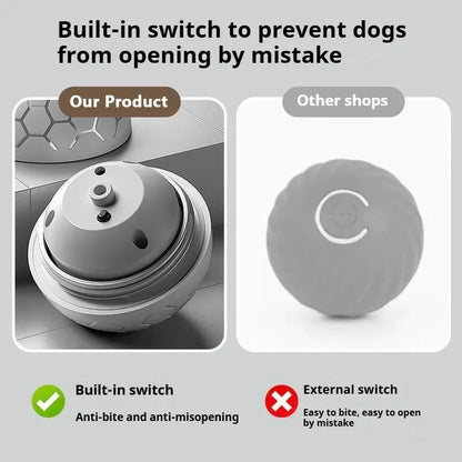 Pelota de juguete inteligente Xiaomi para perros, electrónica, interactiva, con USB, automática, con rebote y luces RGB para gatos