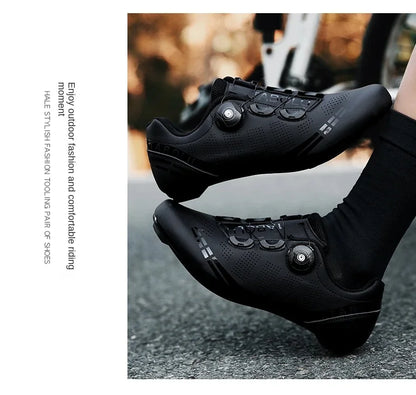 Zapatillas de ciclismo profesionales para hombre, zapatillas SPD para ciclismo de montaña, transpirables, antideslizantes, para carreras de montaña