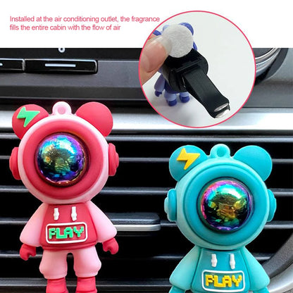 Ambientador con forma de astronauta para coche, aromaterapia, decoración interior, para salida de aire acondicionado