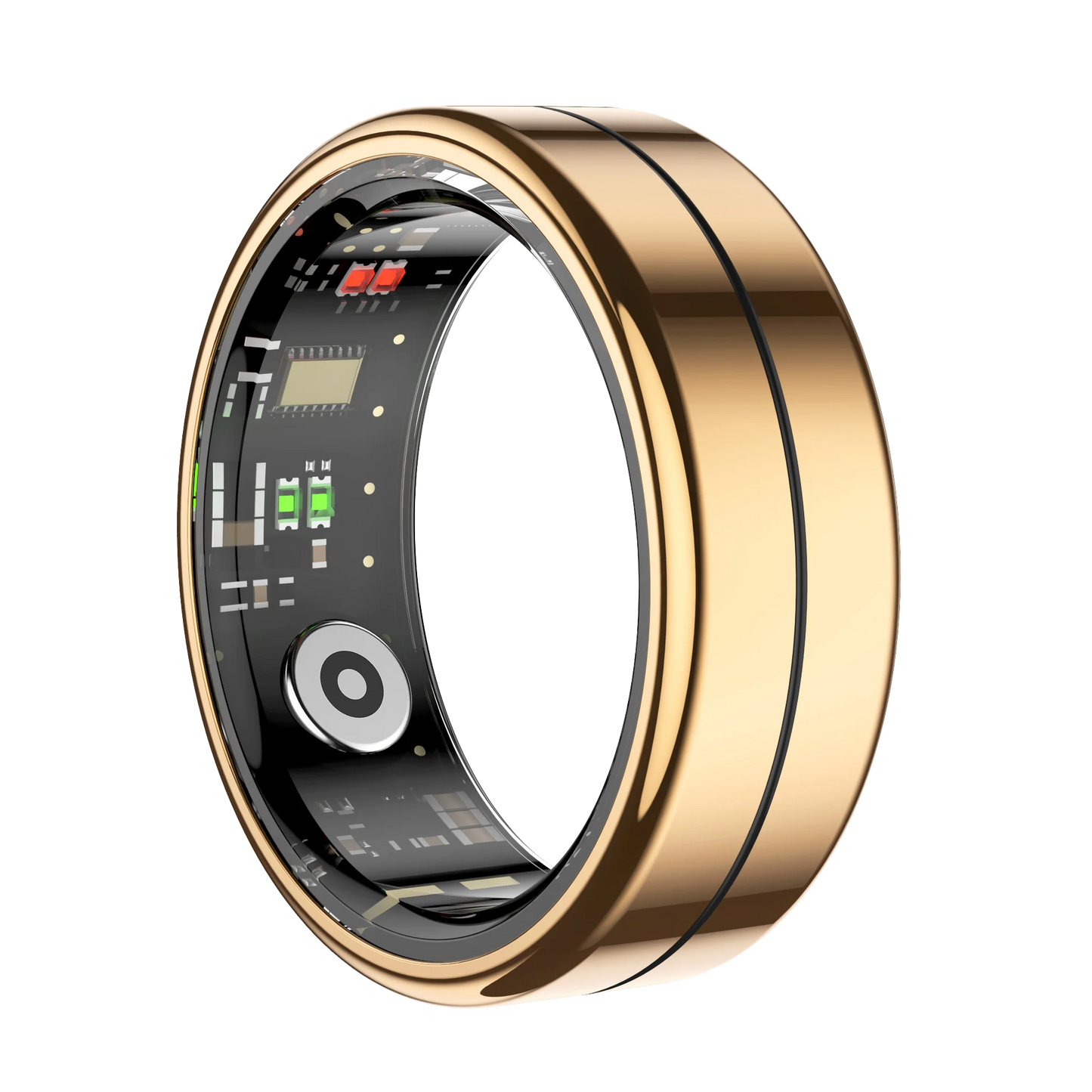 Anillo inteligente R04 2025 para hombre y mujer, con estuche de carga, monitor de salud y sueño, resistente al agua hasta 5 ATM, modo multideporte, control de cámara.