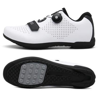 Zapatillas de ciclismo de montaña 2023 con calas para hombre y mujer, de carbono, deportivas, de velocidad, planas, SPD, para ciclismo de carretera