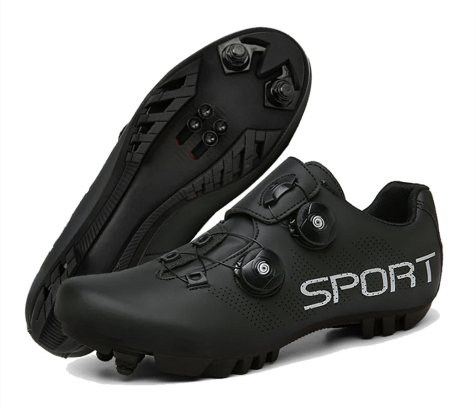 Zapatillas de ciclismo ultraligeras con autobloqueo para hombre, calzado deportivo unisex con calas SPD, para carreras y ciclismo de montaña