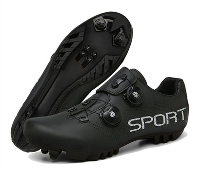 Zapatillas de ciclismo ultraligeras con autobloqueo para hombre, calzado deportivo unisex con calas SPD, para carreras y ciclismo de montaña