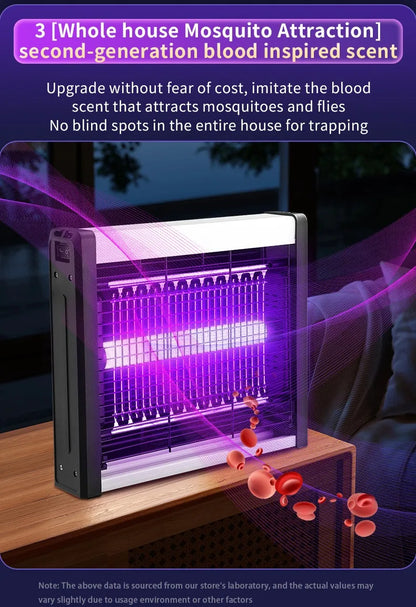 Lámpara eléctrica para atrapar mosquitos de 220 V con luz LED UV, trampa para insectos, potente dispositivo eléctrico para el control de plagas.