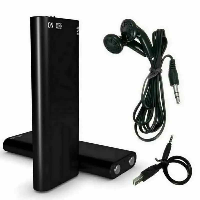 Mini grabadora de voz portátil inteligente, grabación de audio activada por voz, grabadora de sonido HD con reducción de ruido, reproductor MP3 con imán OTG