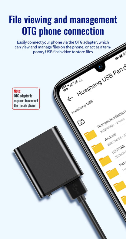 Mini grabadora de voz portátil inteligente, grabación de audio activada por voz, grabadora de sonido HD con reducción de ruido, reproductor MP3 con imán OTG
