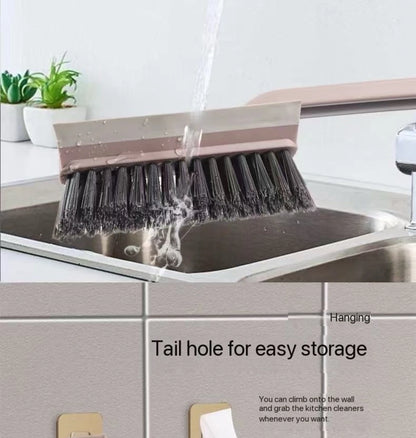 Cepillo multiusos para limpiar azulejos, con cerdas duras y rotación de 360°, ideal para suelos y paredes de baño y cocina.