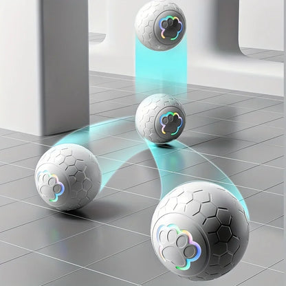 Pelota de juguete inteligente Xiaomi para perros, electrónica, interactiva, con USB, automática, con rebote y luces RGB para gatos