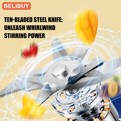 Portable 6-Blade Mini Blender