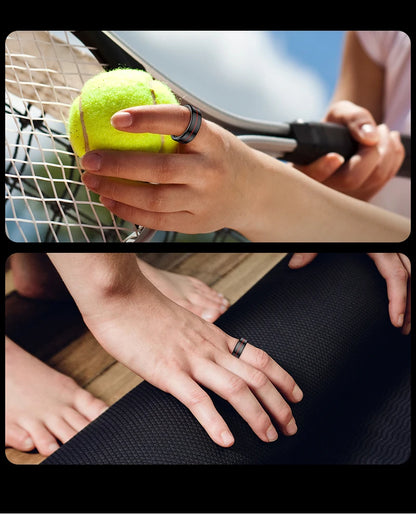 Anillo inteligente R04 2025 para hombre y mujer, con estuche de carga, monitor de salud y sueño, resistente al agua hasta 5 ATM, modo multideporte, control de cámara.