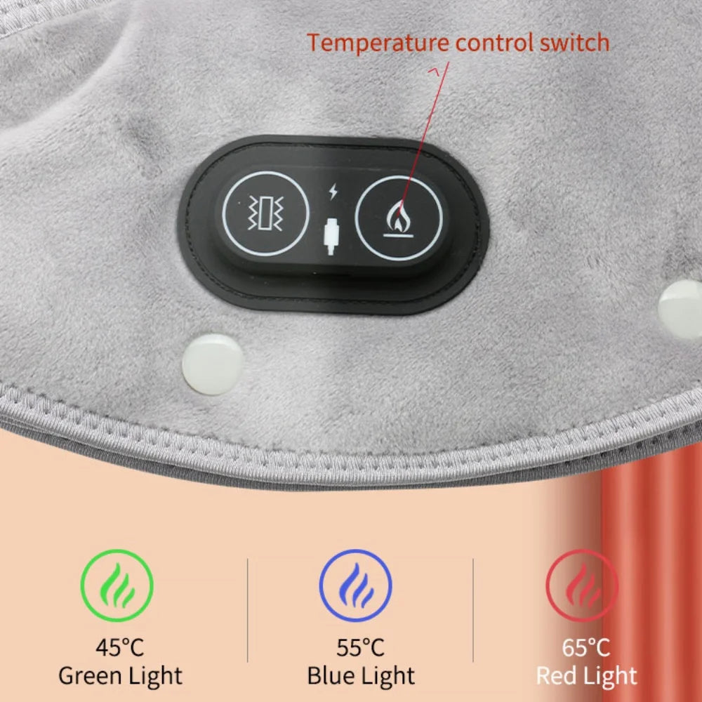 Electric Heating shoulder Neck Pad Massager USB Cervical Brace Wrap Thermal Compress Relieve Pain Fatigue Warm Back Brace Tool Selectia