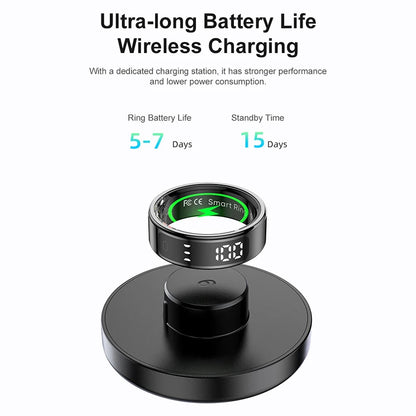 Anillo inteligente Xiaomi R12 con pantalla táctil, resistente al agua hasta 5 ATM, Bluetooth, control de gestos, carga inalámbrica, deportivo
