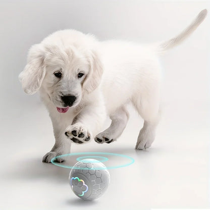 Pelota de juguete inteligente Xiaomi para perros, electrónica, interactiva, con USB, automática, con rebote y luces RGB para gatos