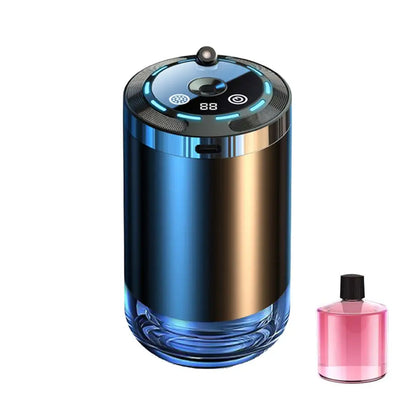 Ambientador de coche inteligente, difusor de aroma de coche recargable, 5 niveles de difusor de coche inteligente ajustable.