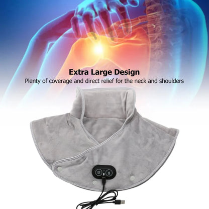 Electric Heating shoulder Neck Pad Massager USB Cervical Brace Wrap Thermal Compress Relieve Pain Fatigue Warm Back Brace Tool Selectia
