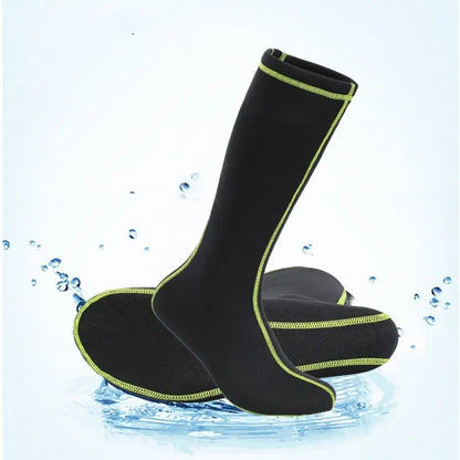 Calcetines de natación con aletas, antideslizantes, de neopreno, resistentes a la arena, elásticos, para voleibol de playa y buceo, calcetines largos de natación para deportes acuáticos al aire libre.