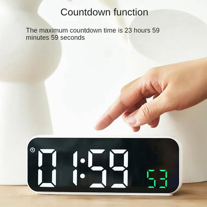 Reloj despertador digital Xiaomi Youpin con temperatura, fecha, semana, modo nocturno, reloj de mesa, 12/24 h, despertador electrónico LED de escritorio
