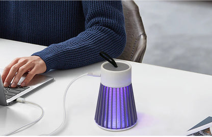 Lámpara antimosquitos con descarga eléctrica, USB, 5 V, repelente de insectos, para dormitorio, exterior