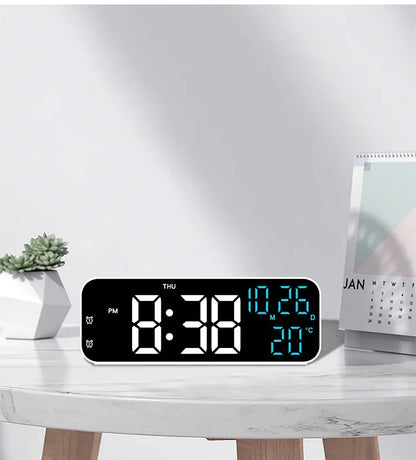 Reloj despertador digital Xiaomi Youpin con temperatura, fecha, semana, modo nocturno, reloj de mesa, 12/24 h, despertador electrónico LED de escritorio