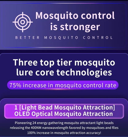 Lámpara eléctrica para atrapar mosquitos de 220 V con luz LED UV, trampa para insectos, potente dispositivo eléctrico para el control de plagas.