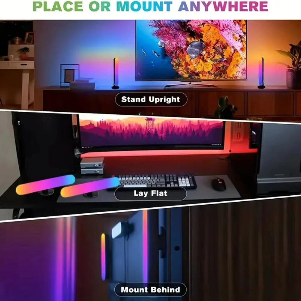 RGB Rhythm Light Smart Light Bars Gaming LED Lights DIY Color Adjustments Remote Control USB Pickup Light Desktop RGB Light Bar Selectia