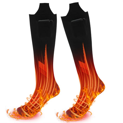 2025 Heated Socks Remote Control Motorcycle Electric Heating Socks Rechargeable Battery Winter Thermal Thick Stockings Men Women Selectia
