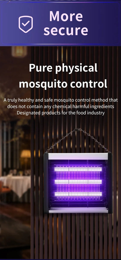 Lámpara eléctrica para atrapar mosquitos de 220 V con luz LED UV, trampa para insectos, potente dispositivo eléctrico para el control de plagas.