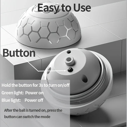 Pelota de juguete inteligente Xiaomi para perros, electrónica, interactiva, con USB, automática, con rebote y luces RGB para gatos