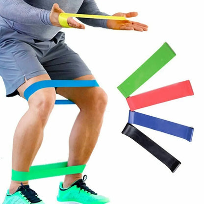 Bandas de resistencia deportivas de varios colores para yoga, equipo de gimnasio, TPE, bandas elásticas para fitness en casa, entrenamiento de fuerza para Pilates.